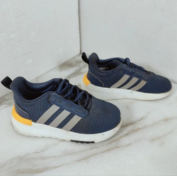 Adidas Toddler Kids' Racer TR21 Navy Grey Running Shoes Sneakers, Sz 7.5K - Picture 3 of 11